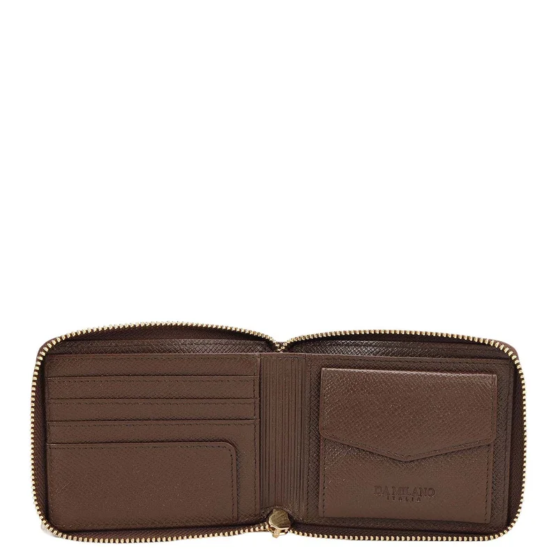 Da Milano Walnut Croco Leather Ladies Wallet - Walnut for Women | Best Price UAE